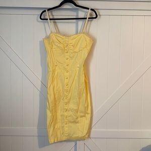 Yellow Spaghetti Strap Dress
